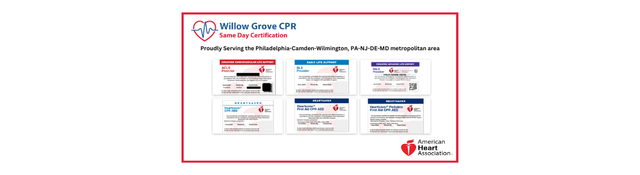 Get Certified in CPR, ACLS, and BLS with Willow Grove CPR in